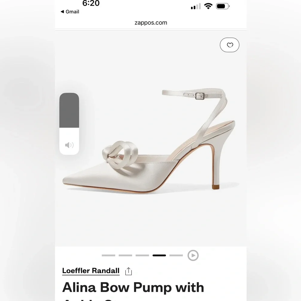 Loeffler Randall bridal Alina Heels with Bow Detail